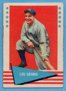 1961 Fleer Lou Gehrig #31 Yankees Card