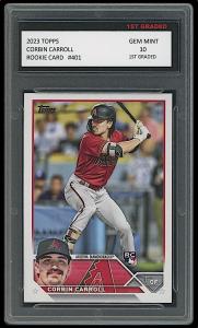 Corbin Carroll 2023 Topps Graded 10 Rookie Card