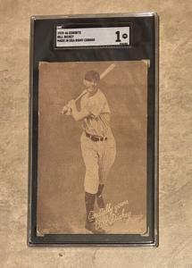 Bill Dickey 1939-1946 Exhibit Card Yankees SGC 1