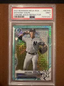 2021 Bowman Chrome Anthony Volpe Aqua Mojo Refractor