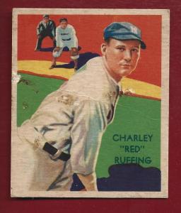 1934-36 Diamond Stars Red Ruffing Baseball Card