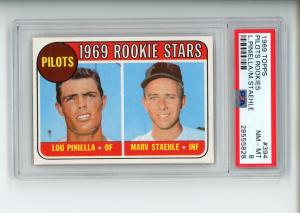 1969 Topps Lou Piniella Marv Staehle Rookie Card