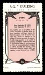A.G. Spalding 1984 Galasso Hall of Famers Card