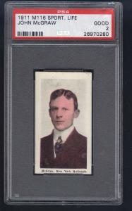 1911 John McGraw PSA 2 Sports Card
