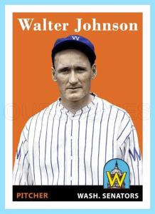 Walter Johnson Baseball Trading Card - ACEO 58-T-WJ-1