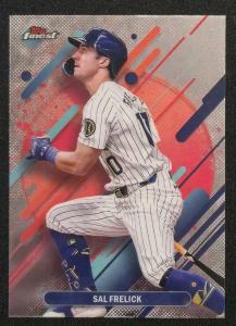 2025 Topps Finest Sal Frelick #282 Milwaukee Brewers