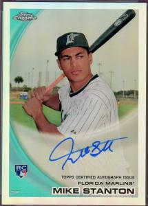 2010 Topps Chrome Giancarlo Stanton RC Auto #/499