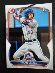 2023 Bowman Nolan McLean Rookie Baseball Card