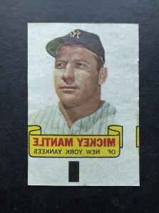 1966 Topps Mickey Mantle Rub-Off Card