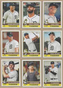 2025 Topps Heritage Detroit Tigers Team Set 14 Cards