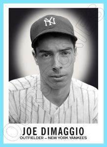 Joe DiMaggio 1960 Leaf Style Art Card