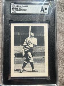 1939 Babe Ruth #34 African Tobacco Collectible Card