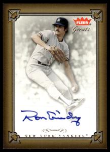 2004 Fleer Ron Guidry Yankees Baseball Card