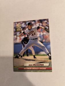 Mike Mussina 1992 Fleer Ultra Rookie Card #9
