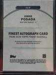 2025 Topps Finest Jorge Posada Green Auto Card