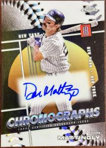 2025 Topps Chrome Don Mattingly Chromograph #/50