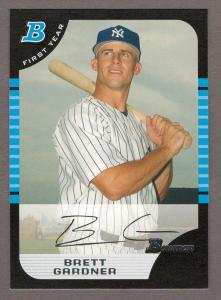 Brett Gardner 2005 Bowman Rookie Card #BDP85
