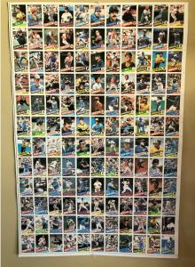 1985 Topps Vintage George Brett Uncut Card Sheet