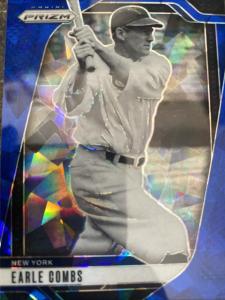 2025 Panini Prizm Baseball Earle Combs #276 Blue Ice