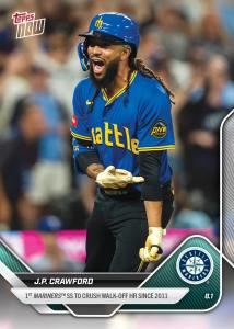 2025 Topps Now #499 J.P. Crawford Mariners
