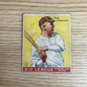 1933 Goudey Tris Speaker Baseball Card - Rare