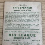 1933 Goudey Tris Speaker Baseball Card - Rare