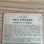 1933 Goudey Tris Speaker Baseball Card - Rare
