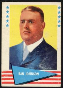 1961 Fleer Ban Johnson #48 Hall of Fame Card