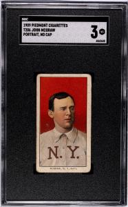 1909 T206 John McGraw Portrait HOF Card