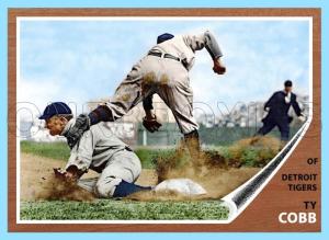 Ty Cobb Custom Art Card - Detroit Tigers