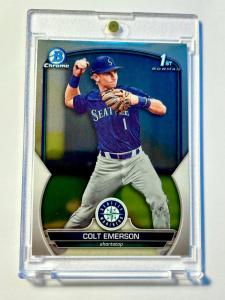 Colt Emerson 2023 Bowman Draft Chrome Rookie Card