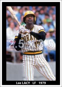 1979 Lee Lacy Pittsburgh Pirates Full Color Print