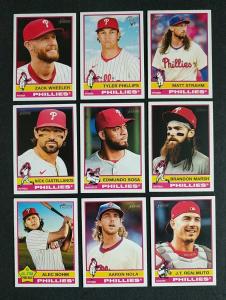 2025 Topps Heritage Phillies Team Set with Harper