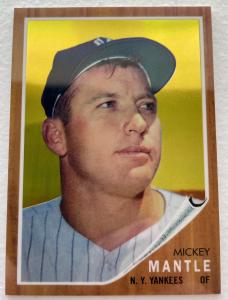 2011 Topps Chrome Mickey Mantle Gold Refractor Card