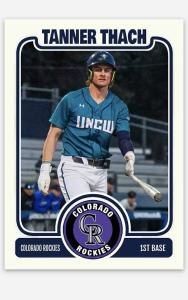 Tanner Thach 2025 MLB Draft Baseball Card