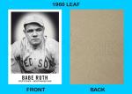 Babe Ruth Art Card - 1960 Leaf Boston Red Sox