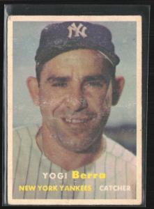 Yogi Berra 1957 Topps #2 Baseball Card