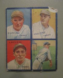 1935 Goudey 4-in-1 Bill Dickey & Yankees