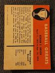 1961 Cap Anson Fleer Baseball Greats Card