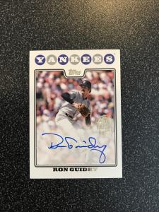 Ron Guidry 2023 Topps Archives Autograph Card