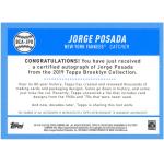 Jorge Posada 2019 Topps Brooklyn Autograph Card