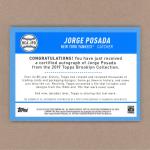Jorge Posada 2019 Topps Brooklyn Autograph Card
