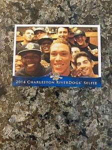 2014 Aaron Judge Charleston RiverDogs Selfie Card