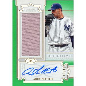 2020 Topps Andy Pettitte Autograph Relic Green