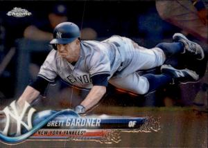 2018 Topps Chrome Brett Gardner Card #109