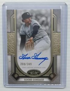 2024 Topps Tier One Goose Gossage Auto #200/249