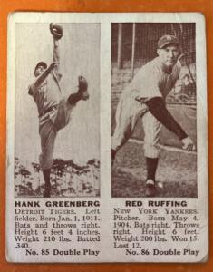 1941 Double Play Hank Greenberg & Red Ruffing