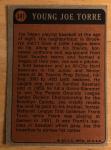 1972 Topps Joe Torre Boyhood Photos Card #341
