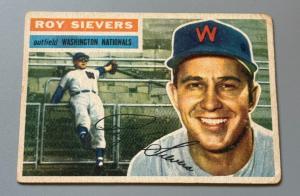 1956 Topps Roy Sievers #75 White Back Card