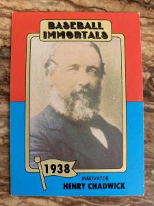 1980 SSPC Baseball Immortals Henry Chadwick #16